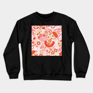 Scandinavian Maximalist Folk Design Crewneck Sweatshirt